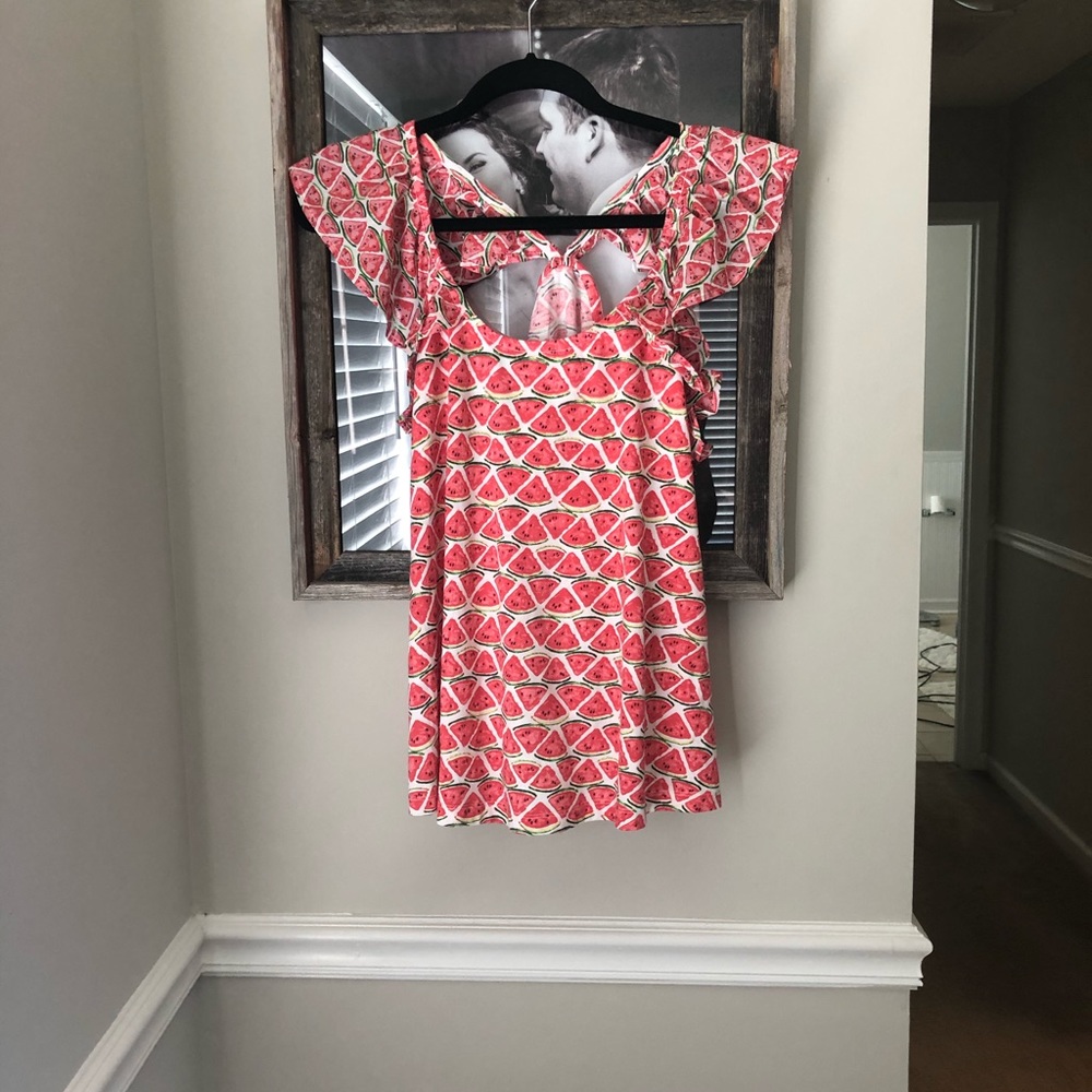 Flutter sleeve tank top